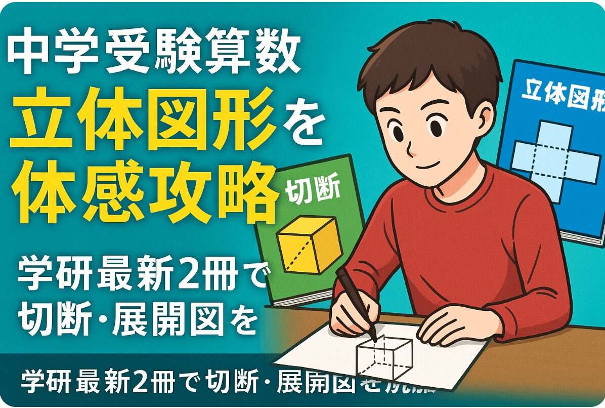 中学受験 算数 立体図形｜切断・展開図を克服する学研最新2冊の攻略法