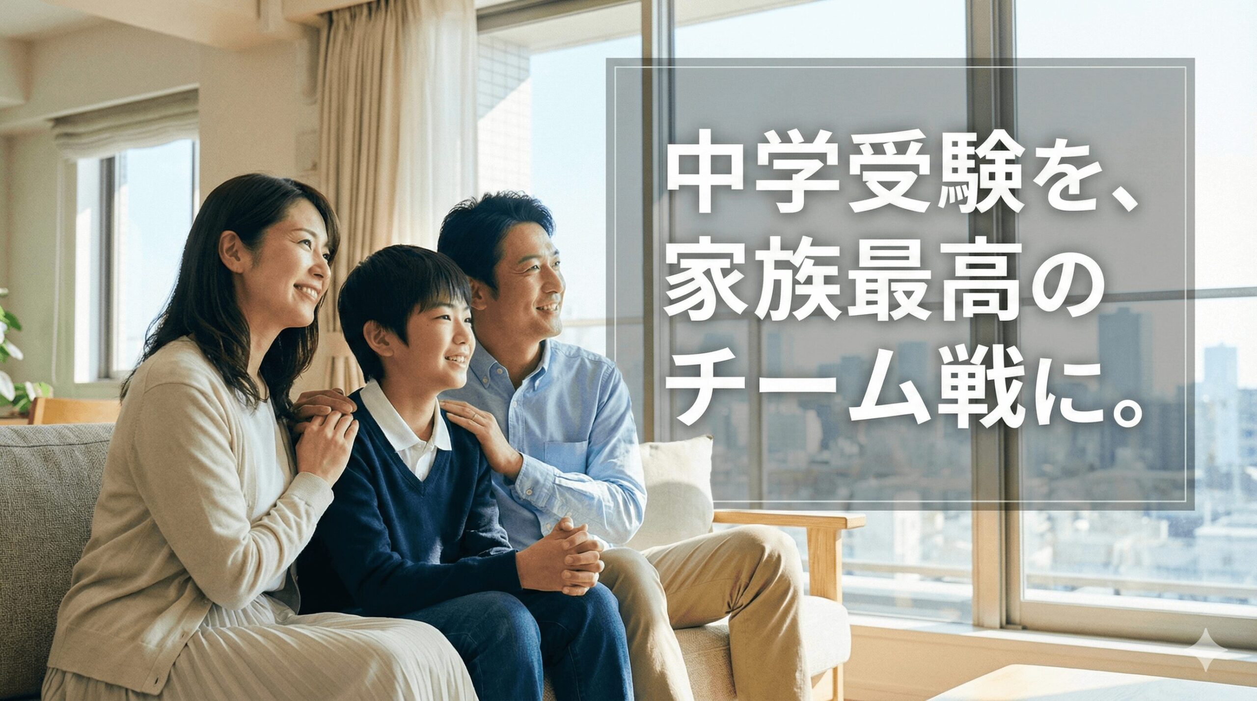 中学受験は家族のチーム戦|親子で未来を見つめる様子