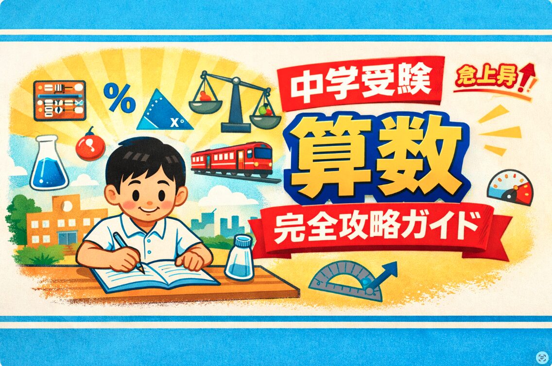 【保存版】中学受験算数の解き方まとめ｜9大特殊算・図形・割合を完全攻略